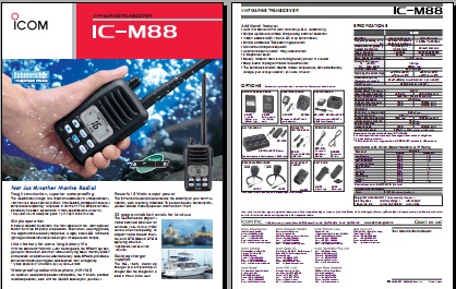 ICOM IC-M88海事手持机英文彩页下载