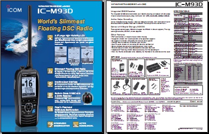 ICOM IC-M93D海事手持机英文彩页下载