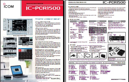 ICOM IC-PCR1500电脑控制接收机英文彩页下载