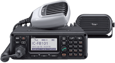 IC-F8101 VFO 模式，音量，静噪，功率，PTT TUNE ON 调整