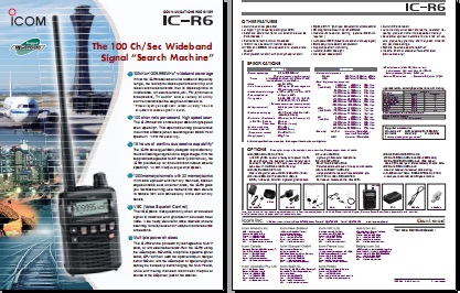ICOM IC-R6手持式接收机英文彩页下载