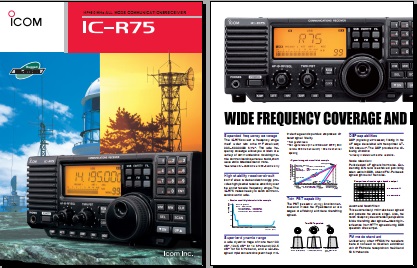 ICOM IC-R75台式接收机英文彩页下载