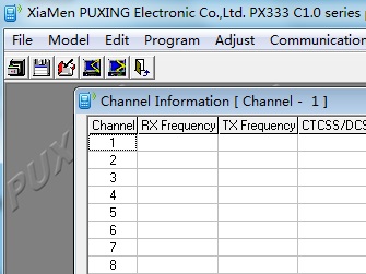 普星国产对讲机PX-333 C1.0 英文写频软件 