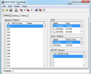 建伍对讲机MCP-F6F7 v1.0英文写频软件